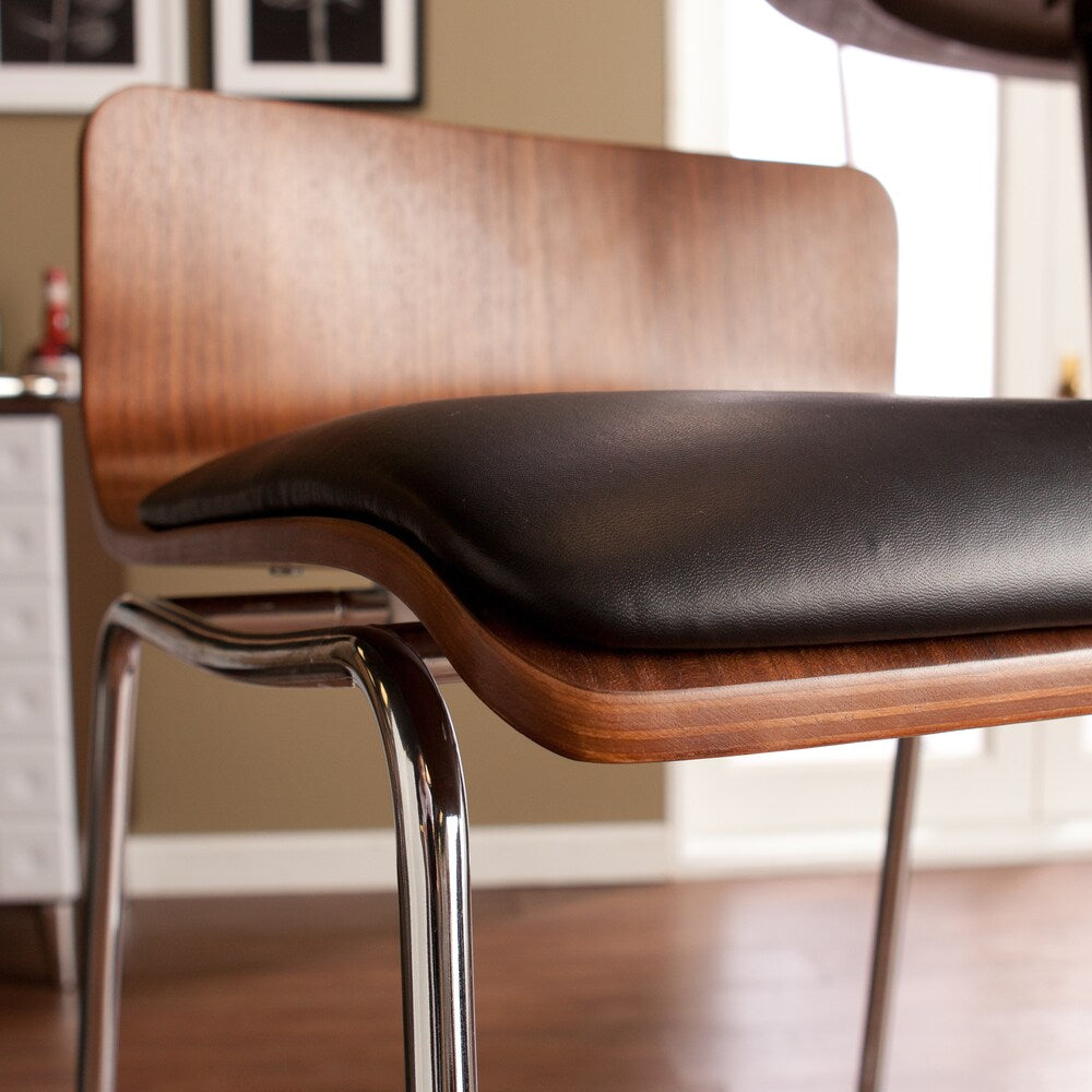 Colby Walnut/Black Stools