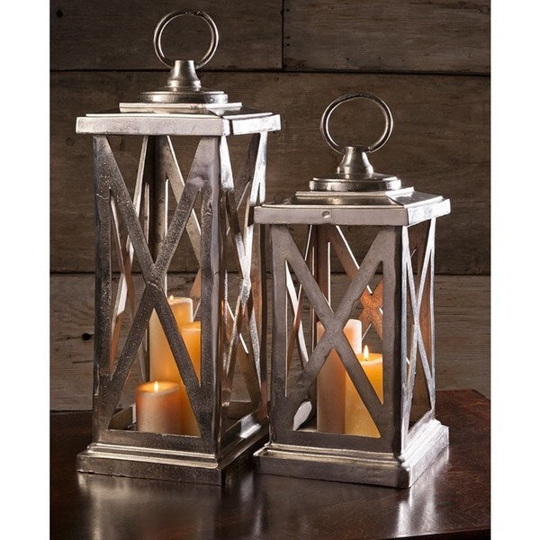 Urban Designs 26-Inch Heavyweight Aluminum Cast Candle Holder Lantern