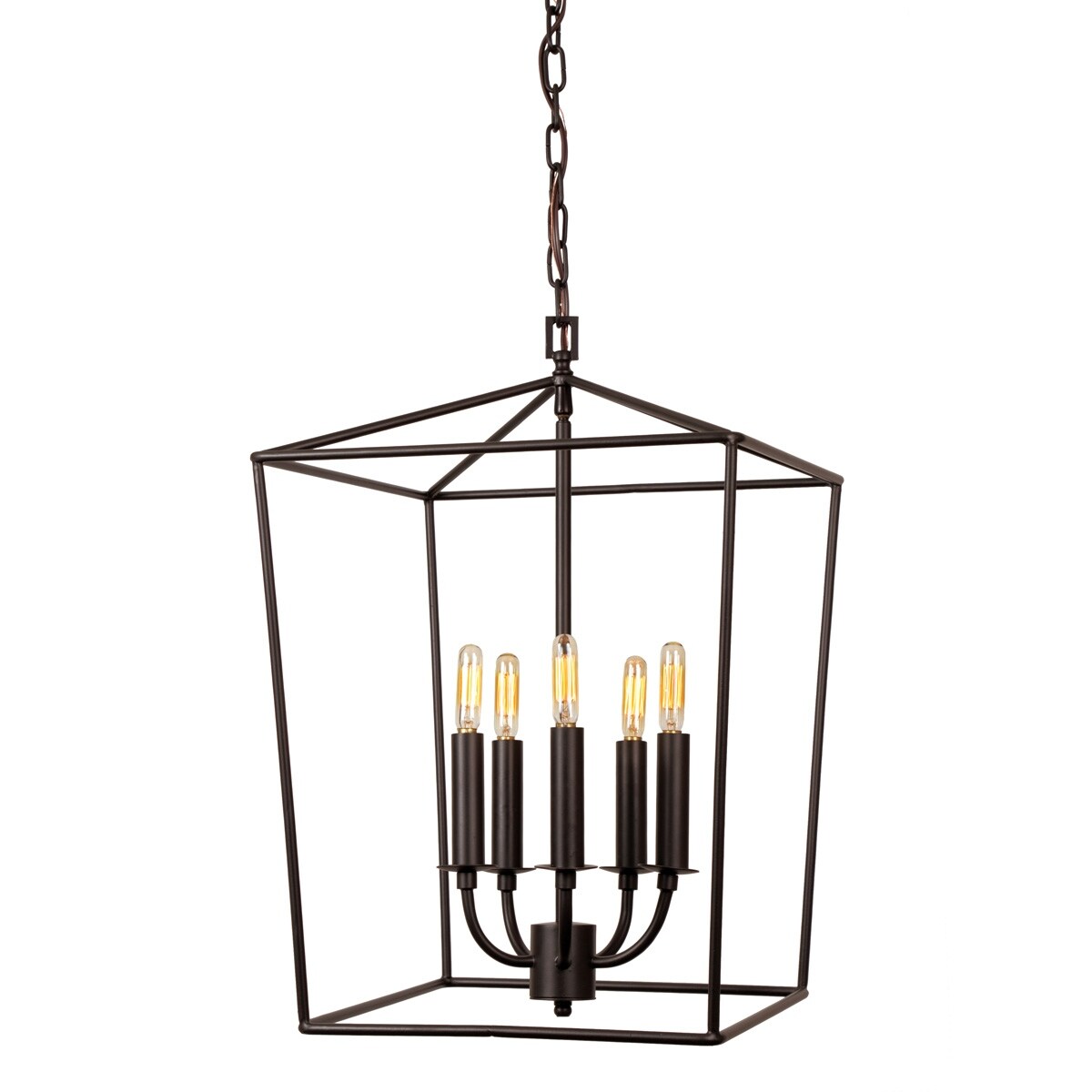 Urban District 114208 Five Light Lanterns Austin Oil Rubbed Bronze - Exact Size