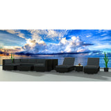 Urban Furnishing Black Series Wicker/Rattan Outdoor Patio Furniture Set