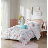 Intelligent Design Kids Kinsley Blush Woodland Animals Cotton Reversible Comforter Set