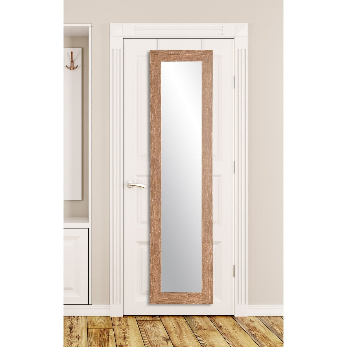 Urban Rustic Farmhouse Over the Door Mirror - 21.5 x 71