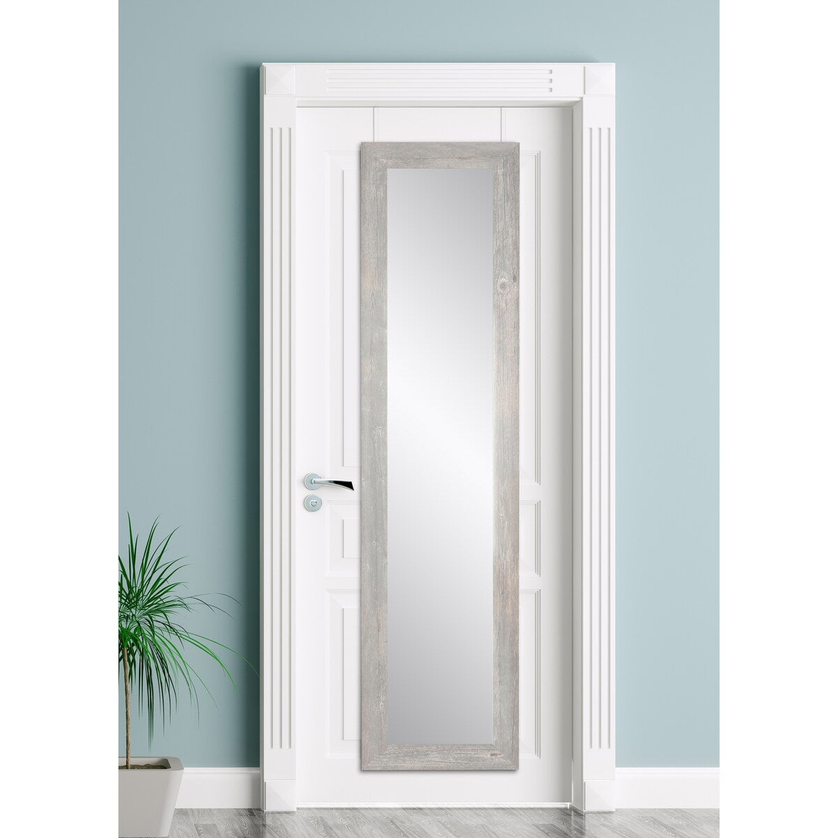Urban Rustic Farmhouse Over the Door Mirror - 21.5 x 71