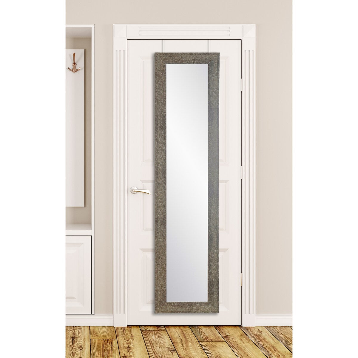 Urban Rustic Farmhouse Over the Door Mirror - 21.5 x 71