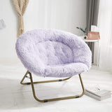 Urban Shop 37" Mongolian Faux Fur Oversized Saucer Chair