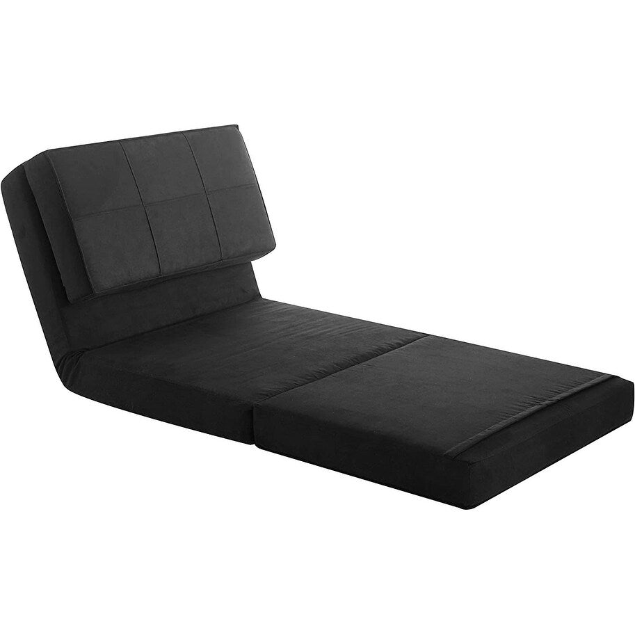 Urban Shop Ultra Suede Convertible Flip Chair
