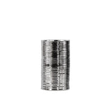 Urban Trends Ceramic Round Silver Medium Vase