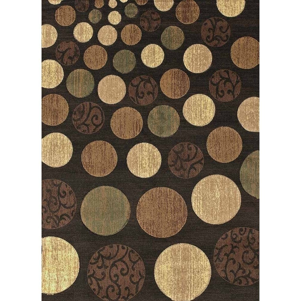 Urban Trends Roundel Brown Area Rug (7'10 x 10'6)