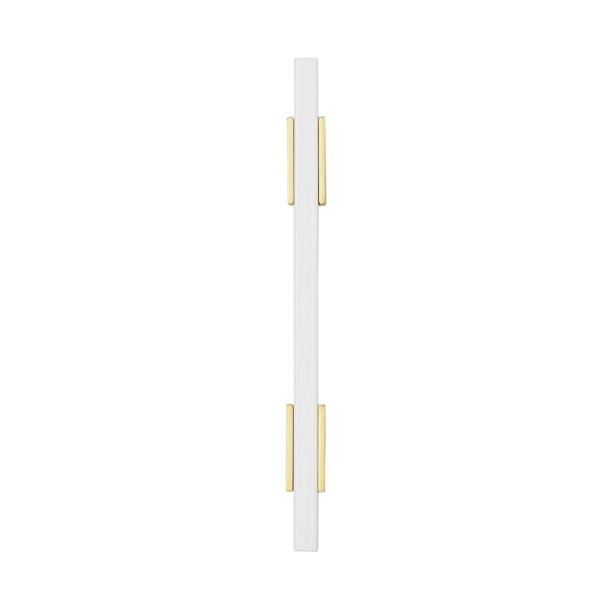 Urbanite 3-3/4 in (96 mm) Center-to-Center Brushed Gold/White Cabinet Pull - 3.75
