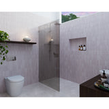 Ursa 36 in. x 78 in. Fully Frameless Glass Shower Panel - Single Fixed Panel with Gray Tint