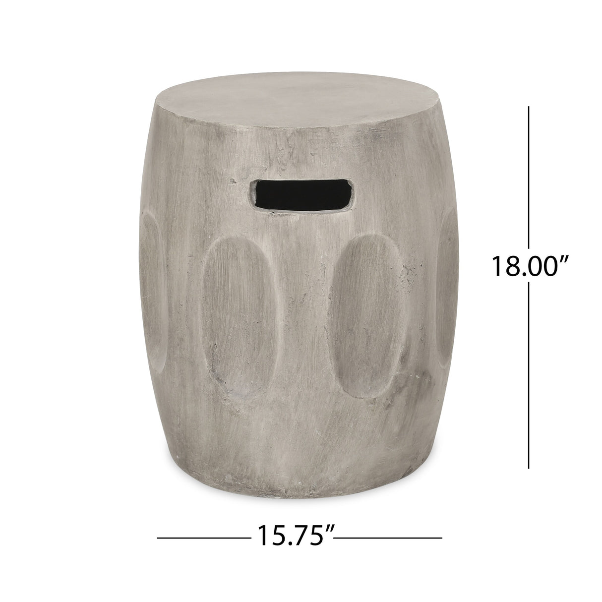 Ursa Indoor Contemporary Lightweight Concrete Accent Side Table by Christopher Knight Home