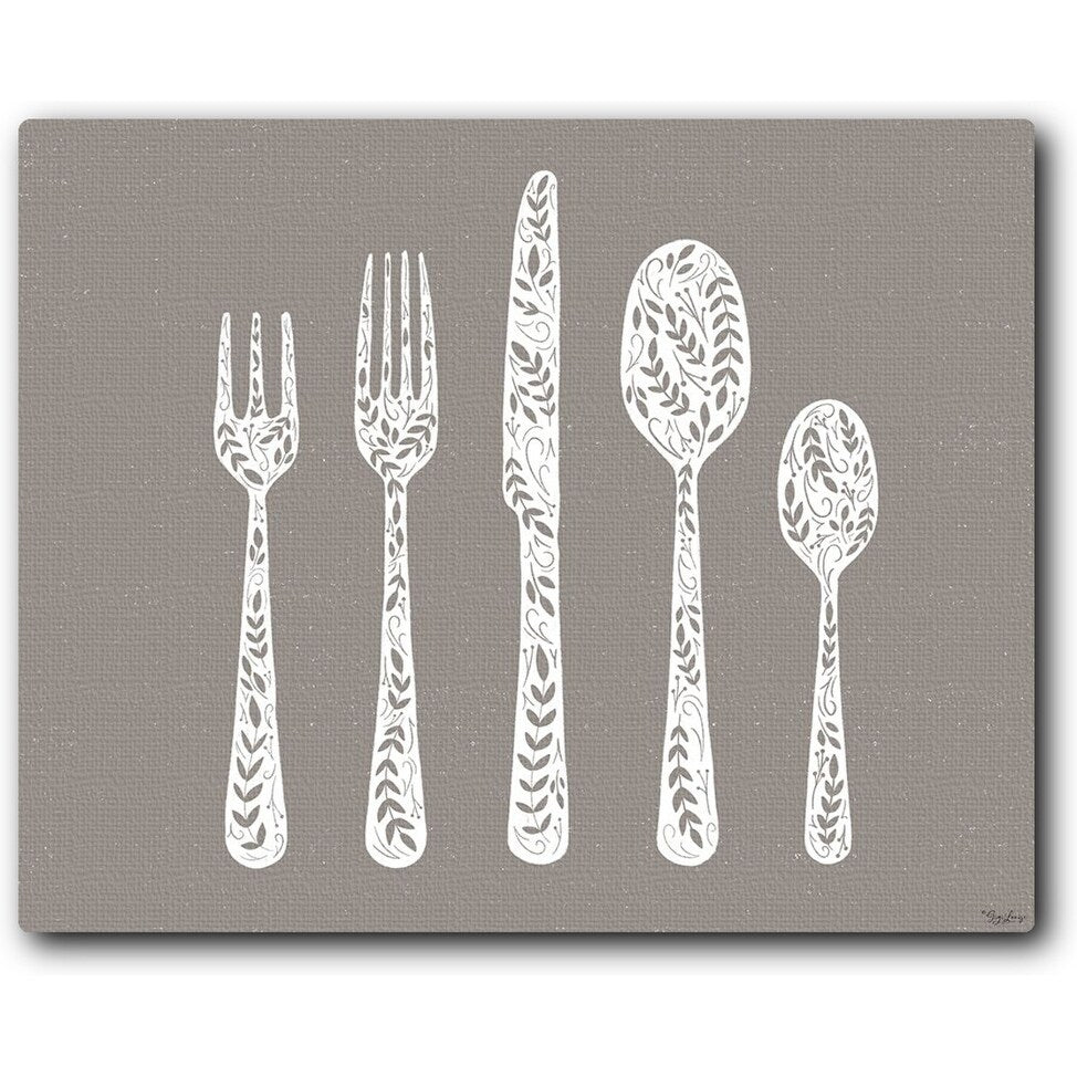 Utensils 20x16 Gallery Wrapped Stretched Canvas