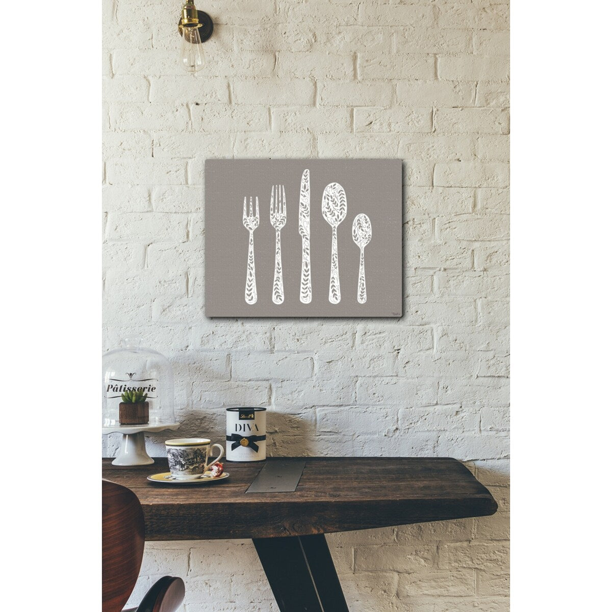 Utensils 20x16 Gallery Wrapped Stretched Canvas
