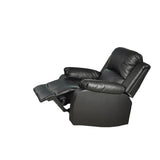 Utica Black Faux Leather Reclining Chair