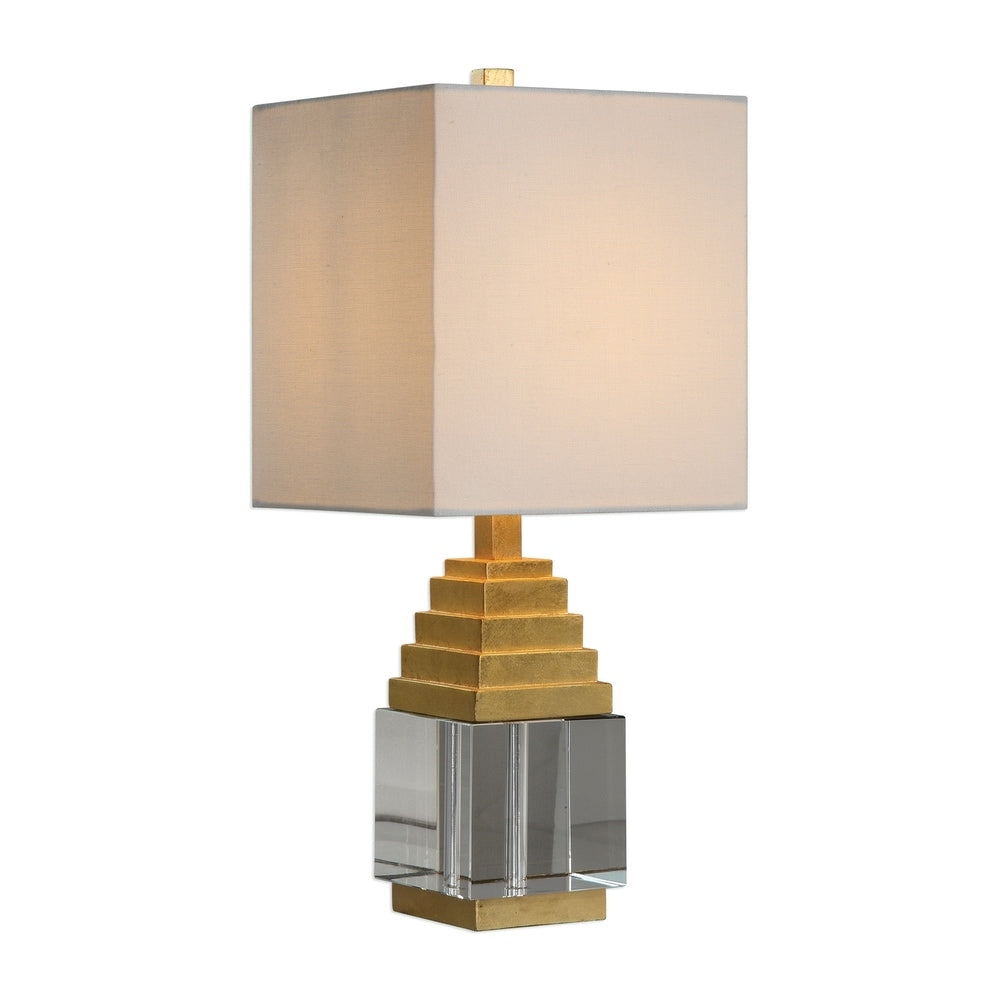 Uttermost Anubis Metallic Gold Leaf 1-light Table Lamp