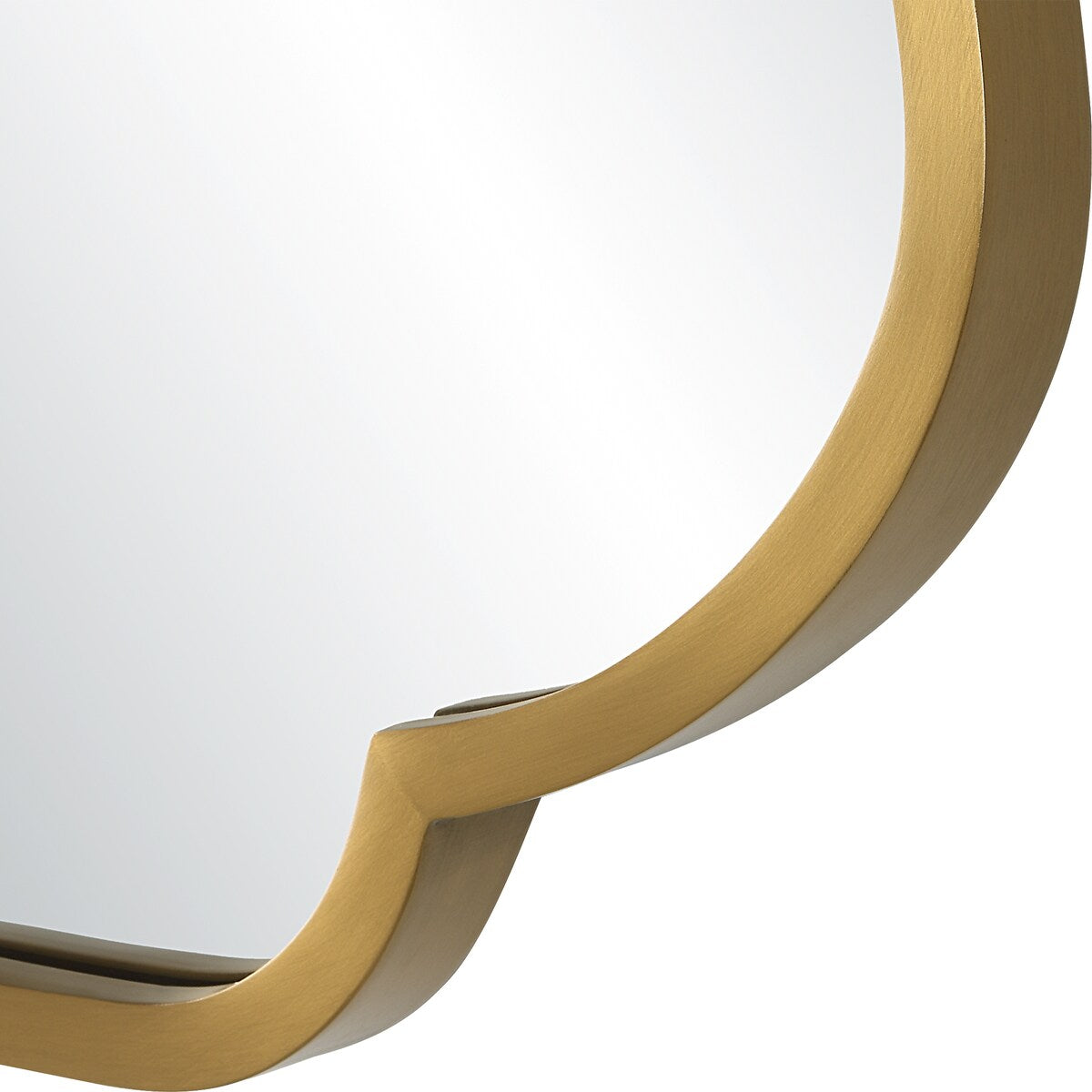 Uttermost Athena Brushed Brass Mirror - 24"W x 32"H x 1"D