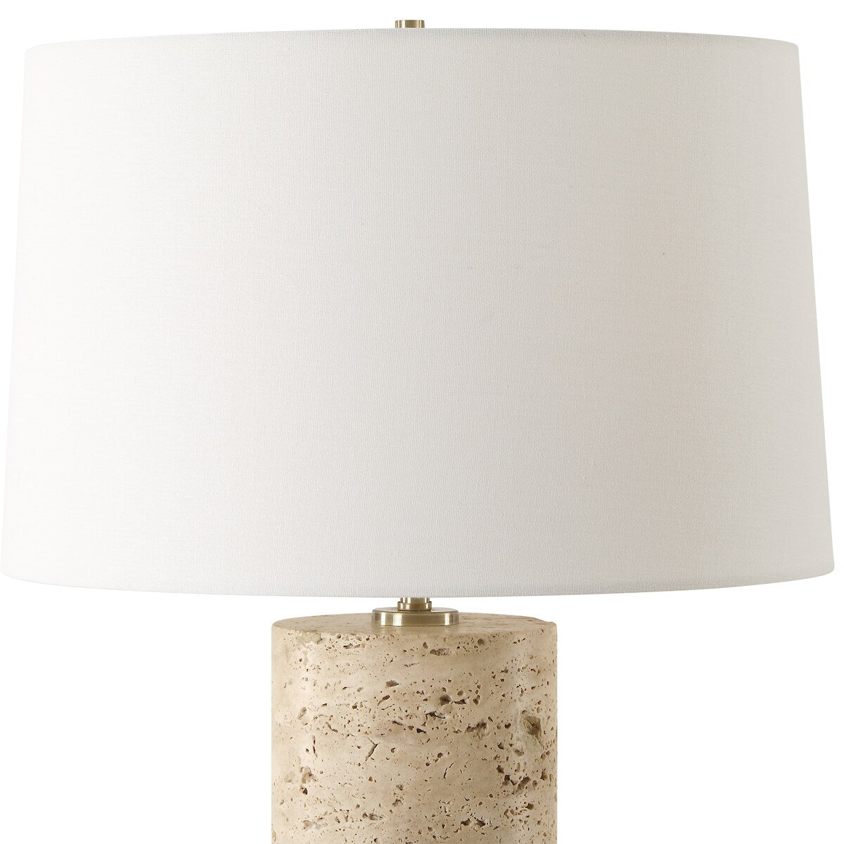 Uttermost Aubrey Travertine Table Lamp - 24.5" H X 16" W X 16" D