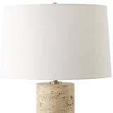 Uttermost Aubrey Travertine Table Lamp - 24.5" H X 16" W X 16" D