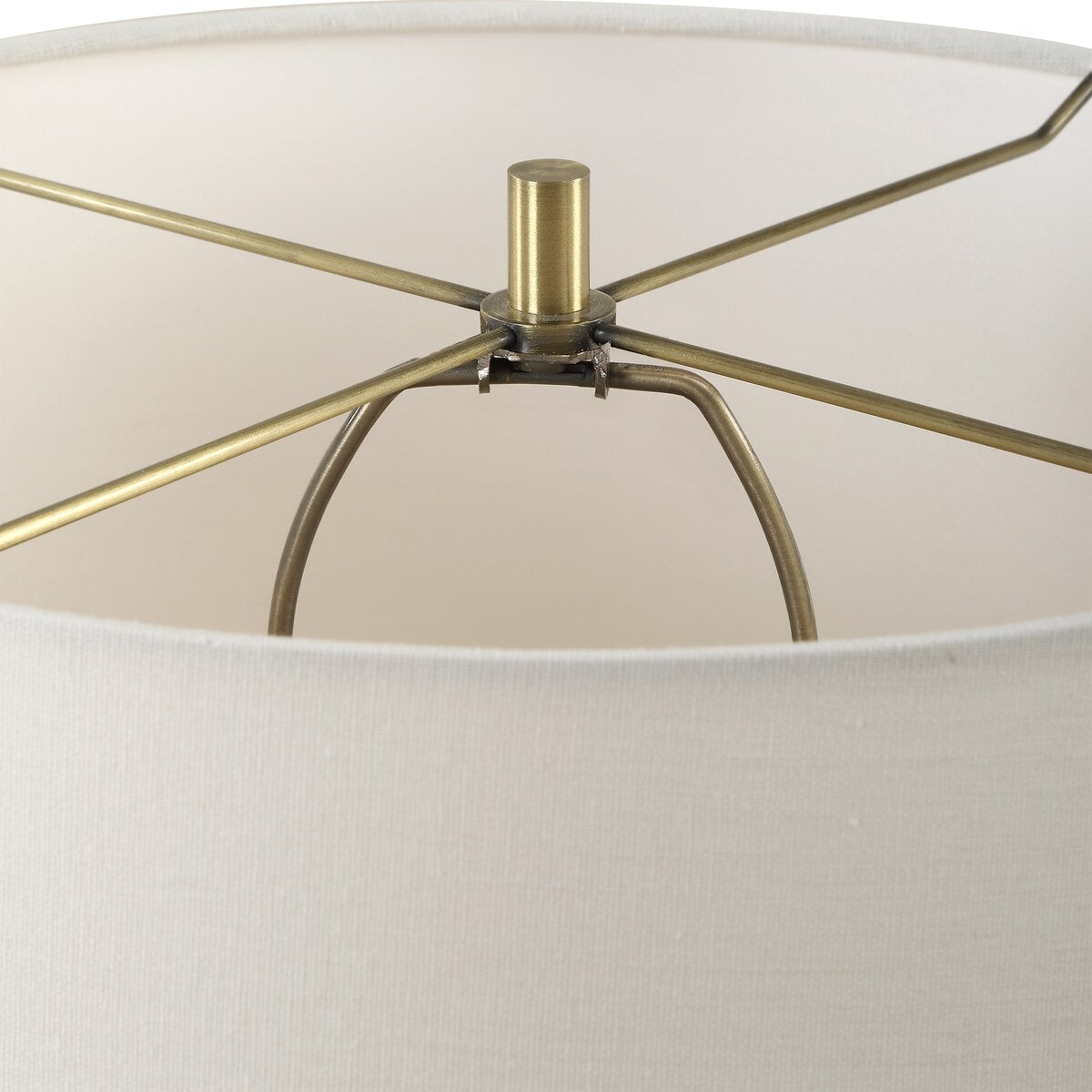 Uttermost Aubrey Travertine Table Lamp - 24.5" H X 16" W X 16" D