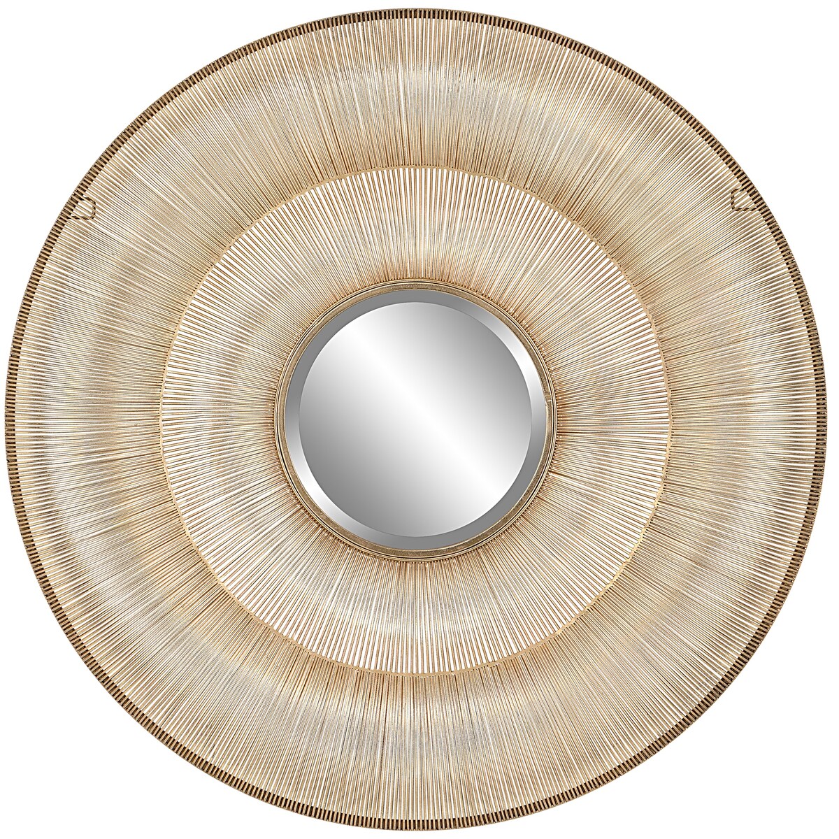 Uttermost Bauble Round Gold Mirror - 42.125" dia