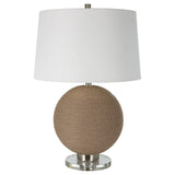 Uttermost Captiva Round Rattan Table Lamp - 18 W X 27 H X 18 D (in)
