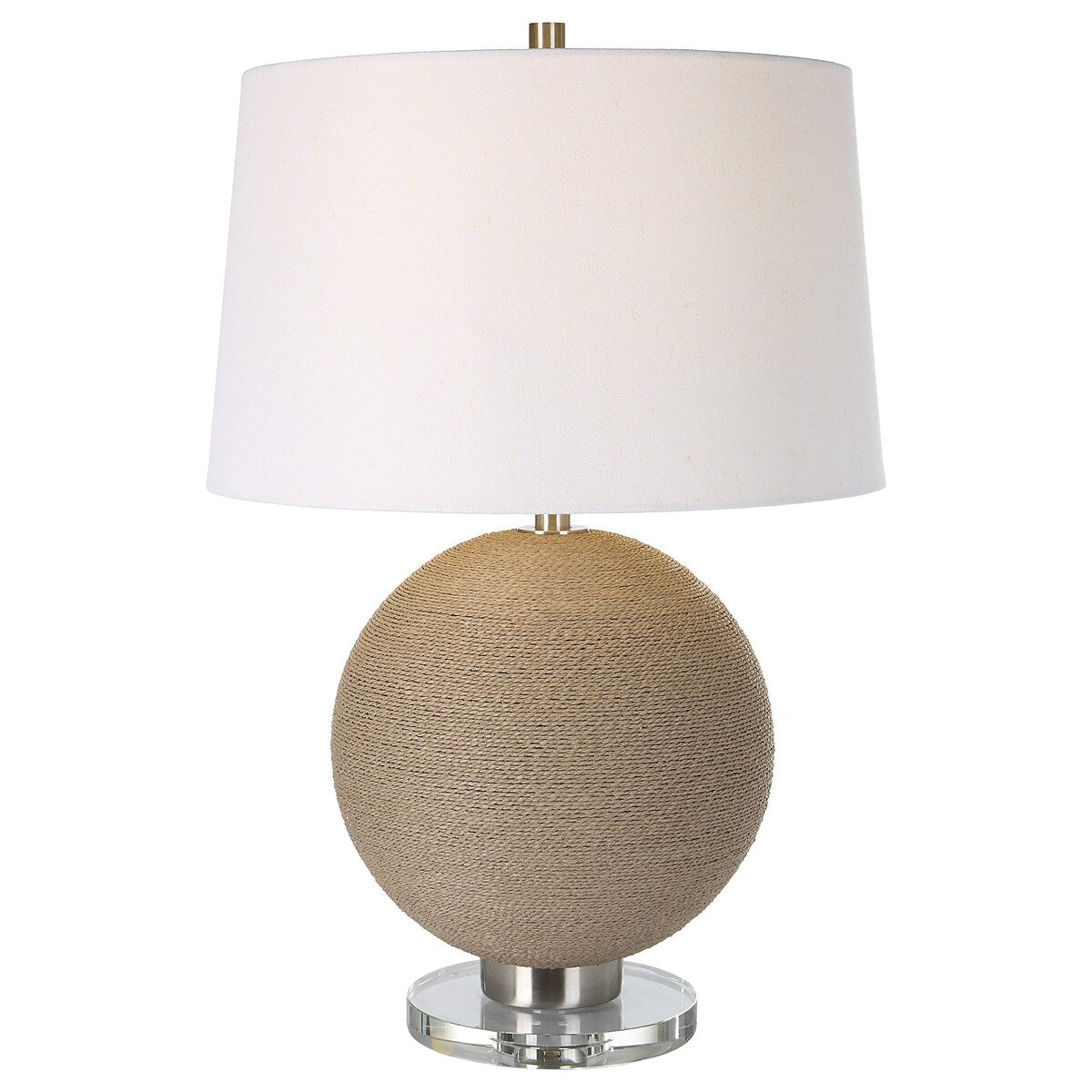 Uttermost Captiva Round Rattan Table Lamp - 18 W X 27 H X 18 D (in)