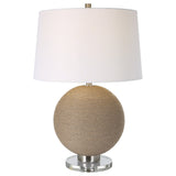 Uttermost Captiva Round Rattan Table Lamp - 18 W X 27 H X 18 D (in)