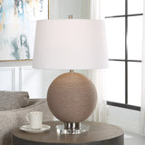 Uttermost Captiva Round Rattan Table Lamp - 18 W X 27 H X 18 D (in)