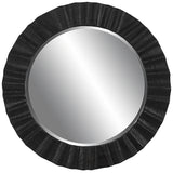 Uttermost Caribou Dark Espresso Round Mirror - 41.375" dia