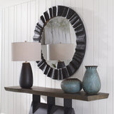 Uttermost Caribou Dark Espresso Round Mirror - 41.375" dia