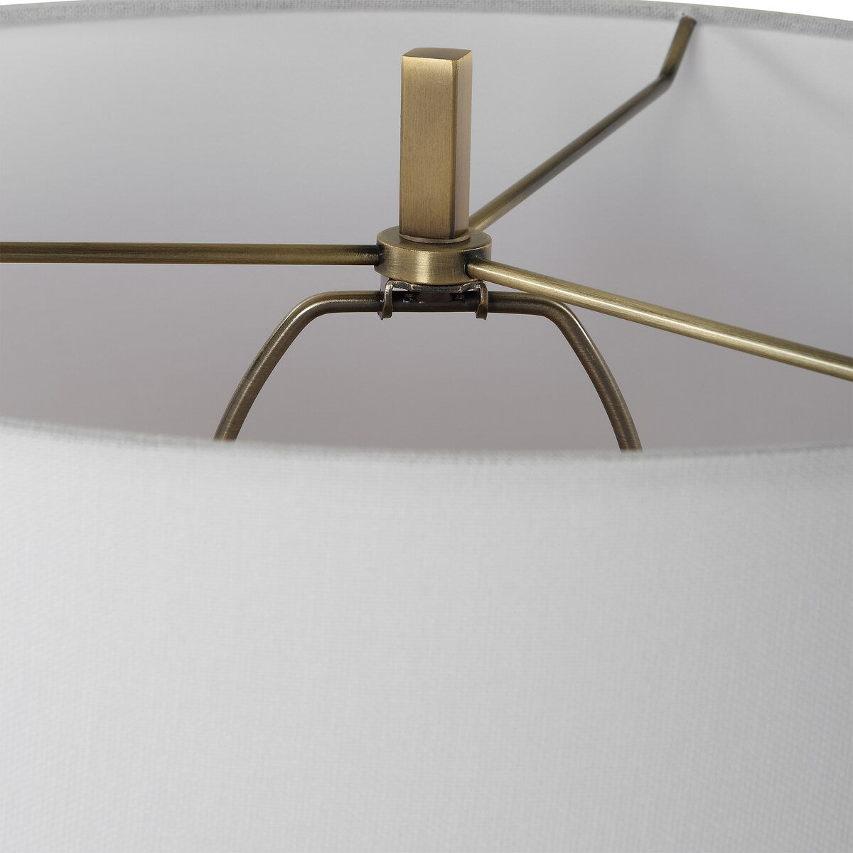 Uttermost Crossroads Brass Table Lamp - 32.5'' H X 16'' W X 16'' D