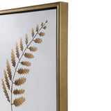 Uttermost Forest Ferns Gold Hand Painted Arts (Set of 4) - White