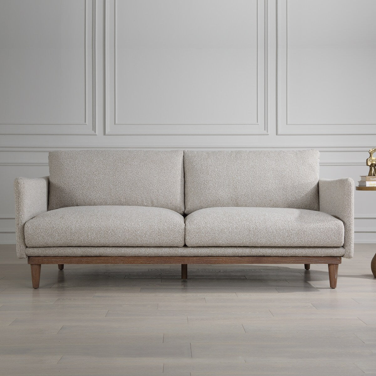 Uttermost Freefall Gray Ceruse Sofa - 33"Hx 83"Wx 36.25 "D