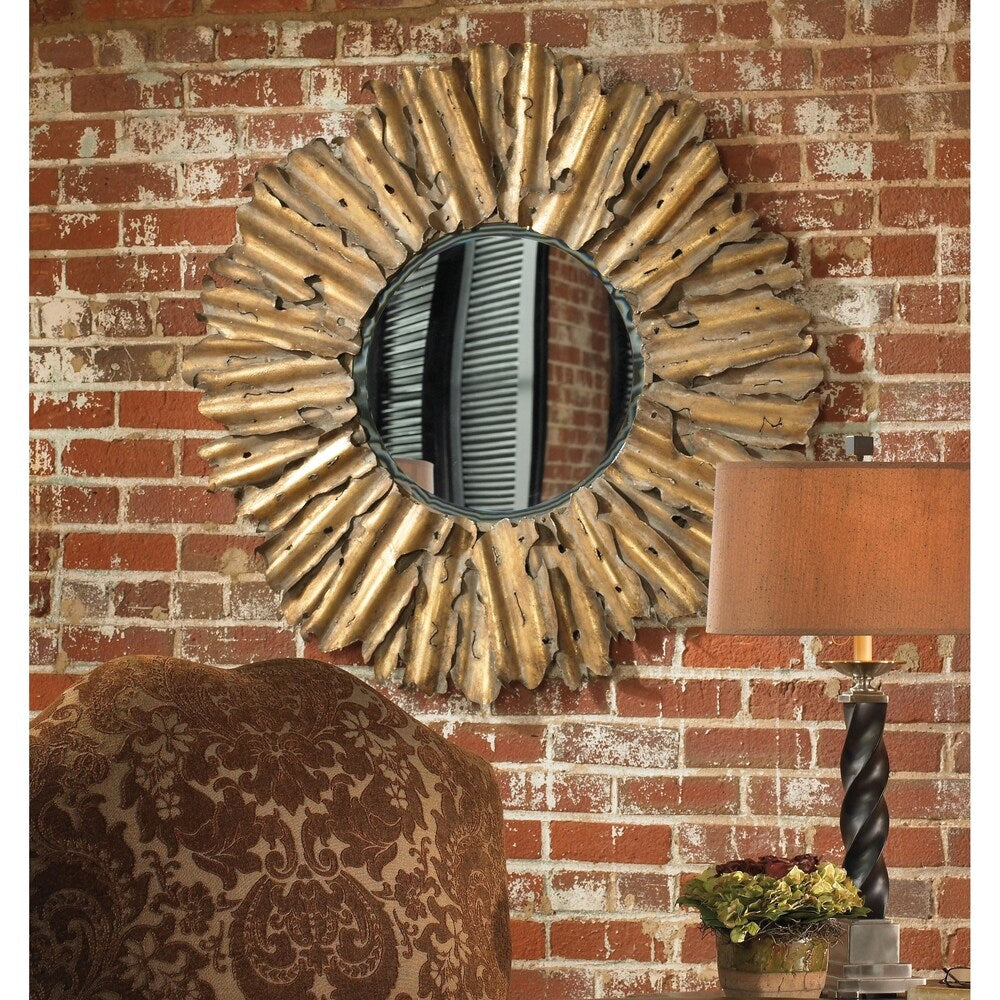 Uttermost Hemani Antique Gold Leaf Mirror