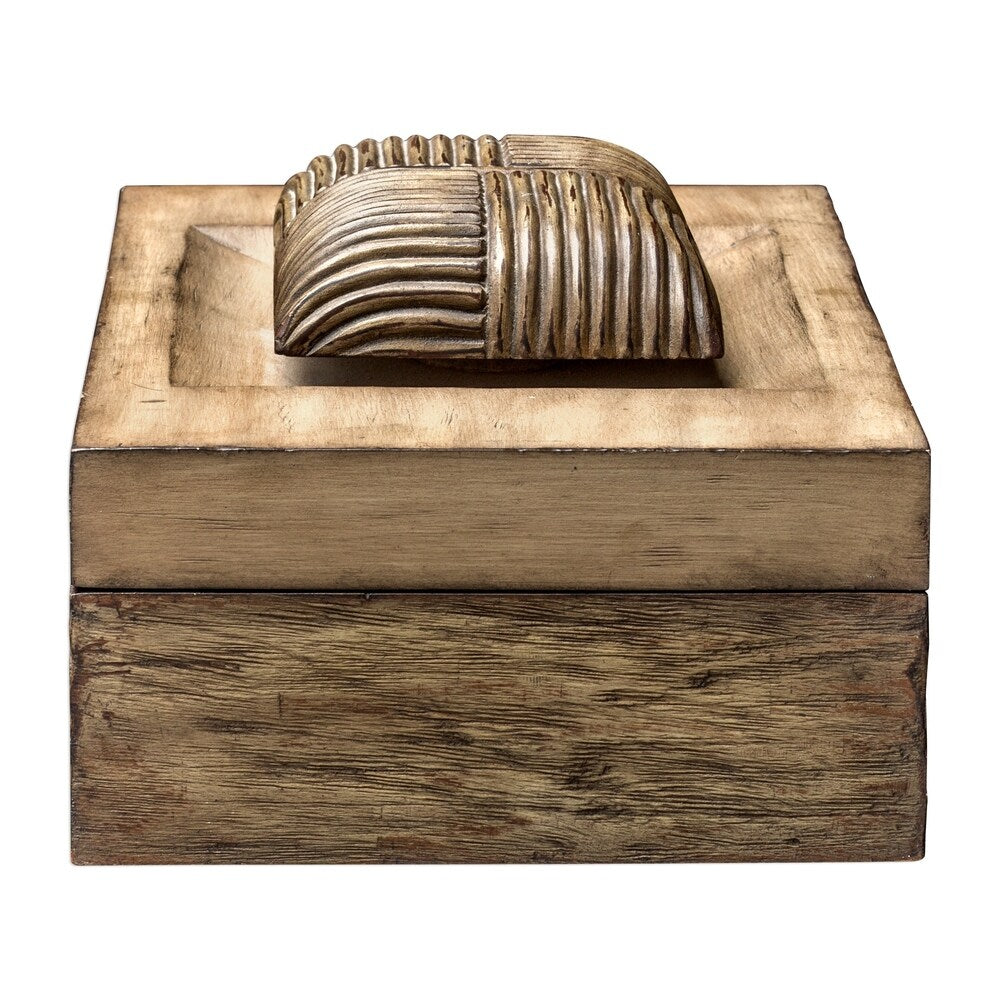 Uttermost Jaxon Mahogany Wood Box