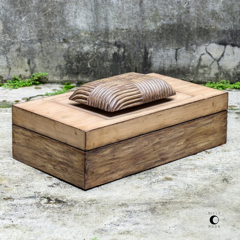 Uttermost Jaxon Mahogany Wood Box