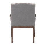 Uttermost Lantry Stony Grey Accent Chair