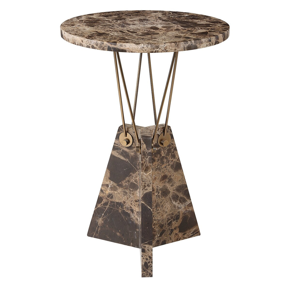 Uttermost Levitate Marble Accent Table - 23.25"H x 16"W x 16"D
