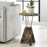 Uttermost Levitate Marble Accent Table - 23.25"H x 16"W x 16"D