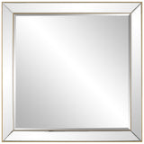 Uttermost Lytton Gold Square Mirror - 28"W X 28"H X 1"D