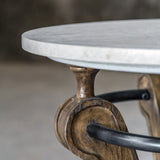 Uttermost Maryan Grey Washed Marble Accent Table
