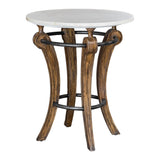 Uttermost Maryan Grey Washed Marble Accent Table