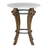 Uttermost Maryan Grey Washed Marble Accent Table