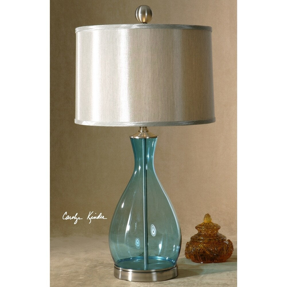 Uttermost Meena Blue Glass Table Lamp