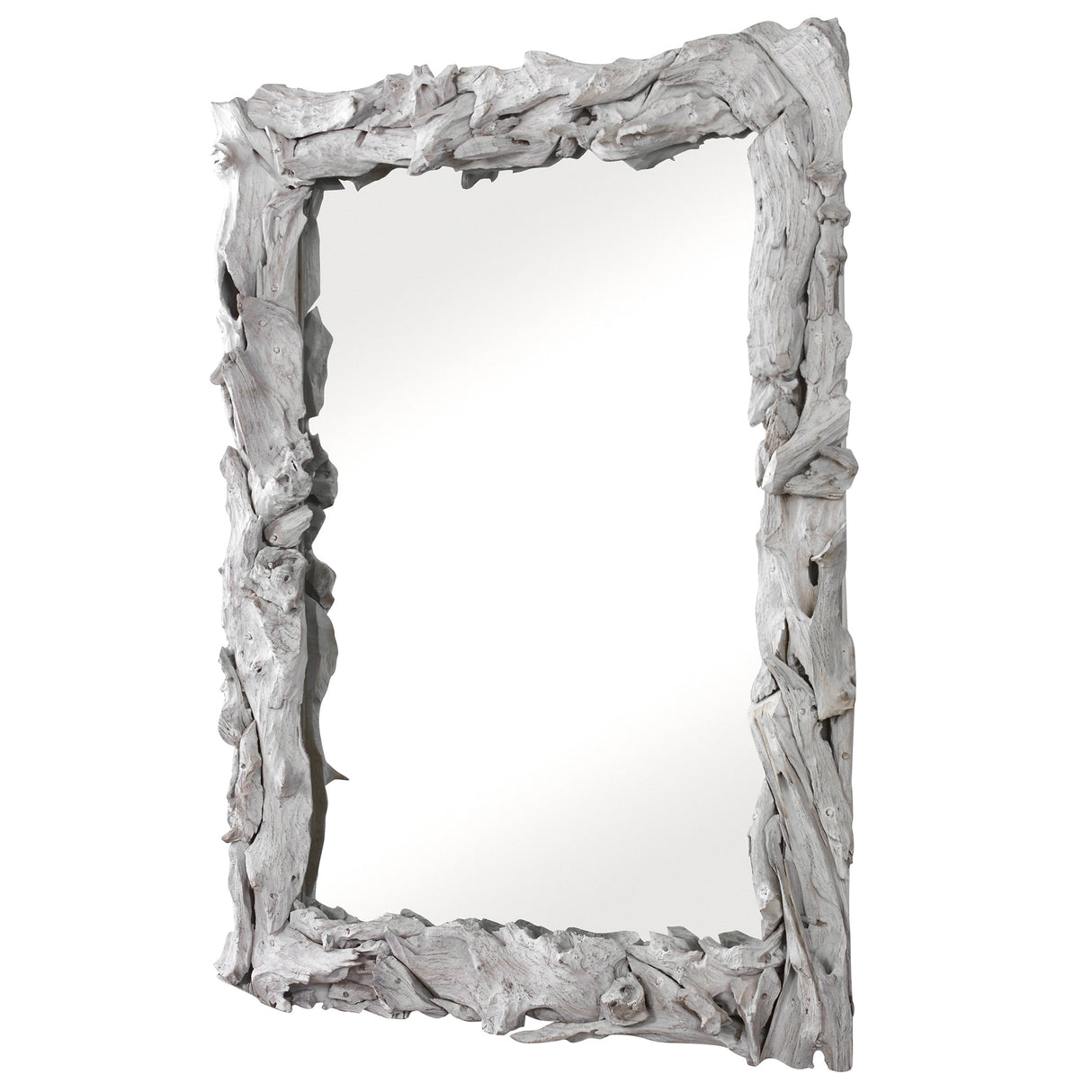 Uttermost Rio Whitewash Teak Mirror - 36"x 48"