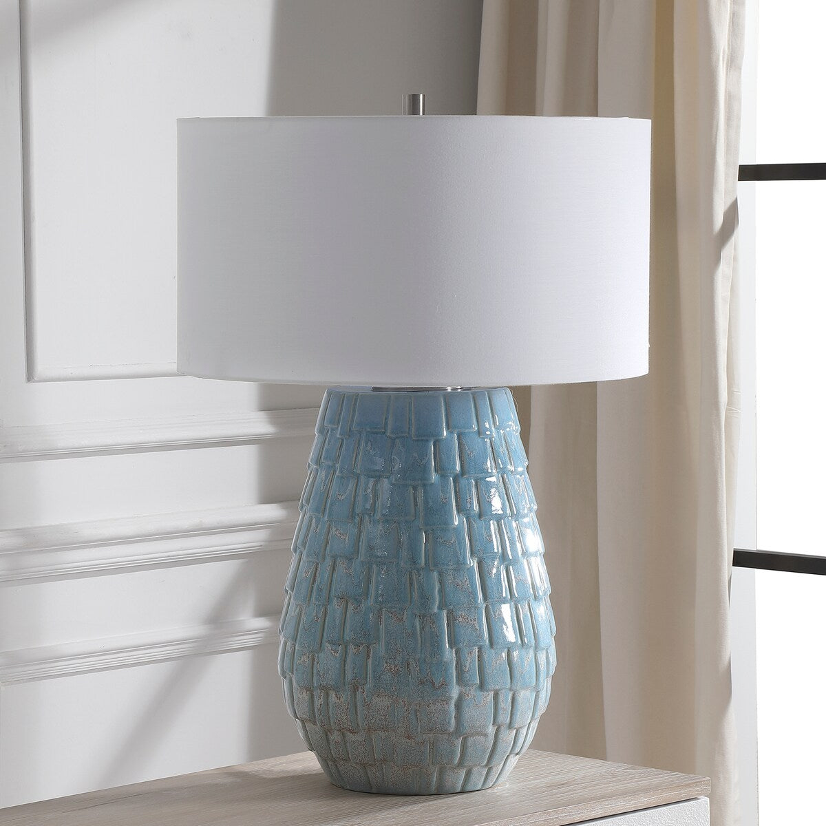 Uttermost Talima Pastel Blue Table Lamp