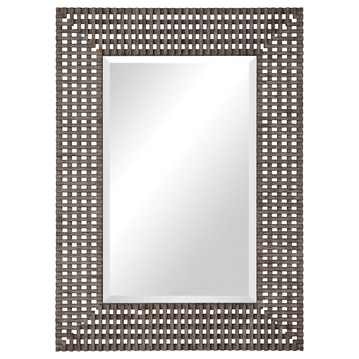 Uttermost Tarquin Crosshatched Mirror