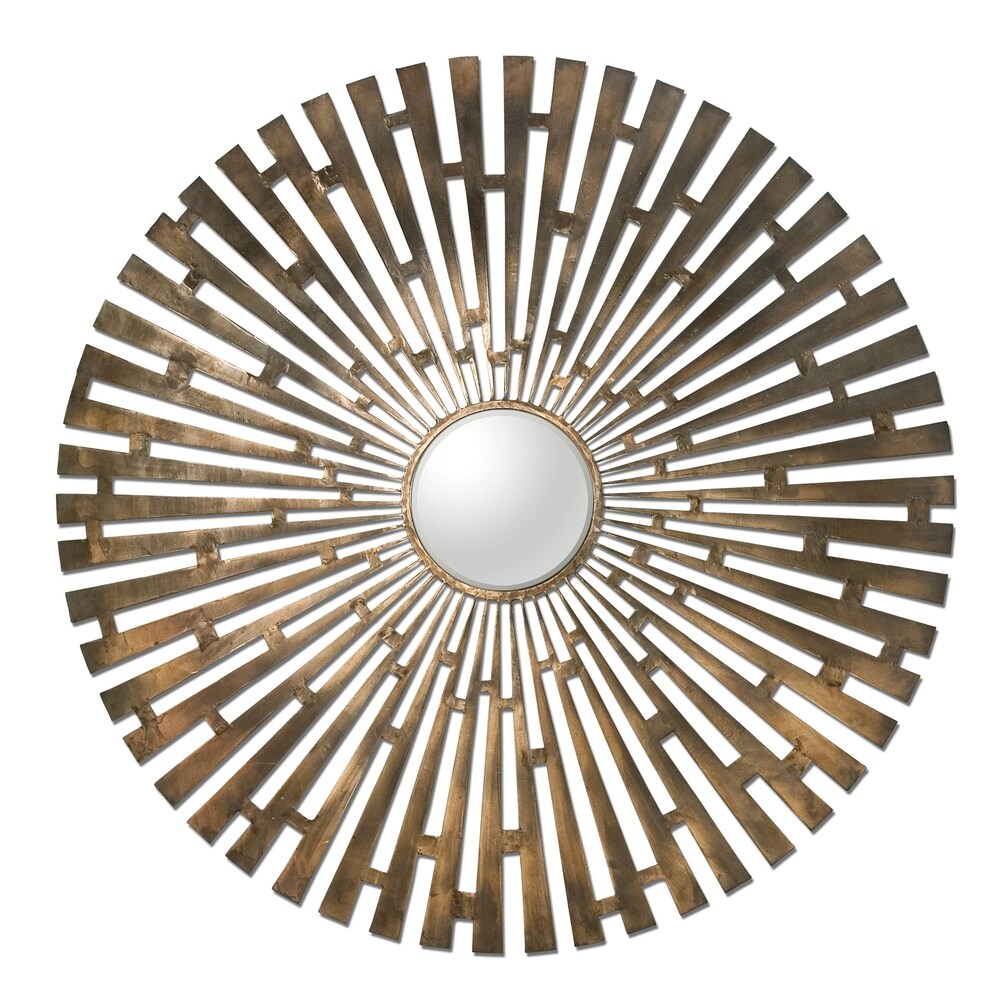 Uttermost Tremeca Brushed Brass Mirror