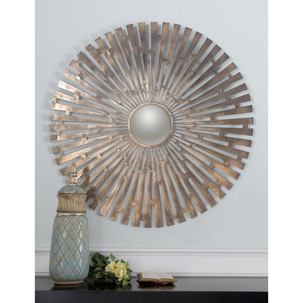 Uttermost Tremeca Brushed Brass Mirror