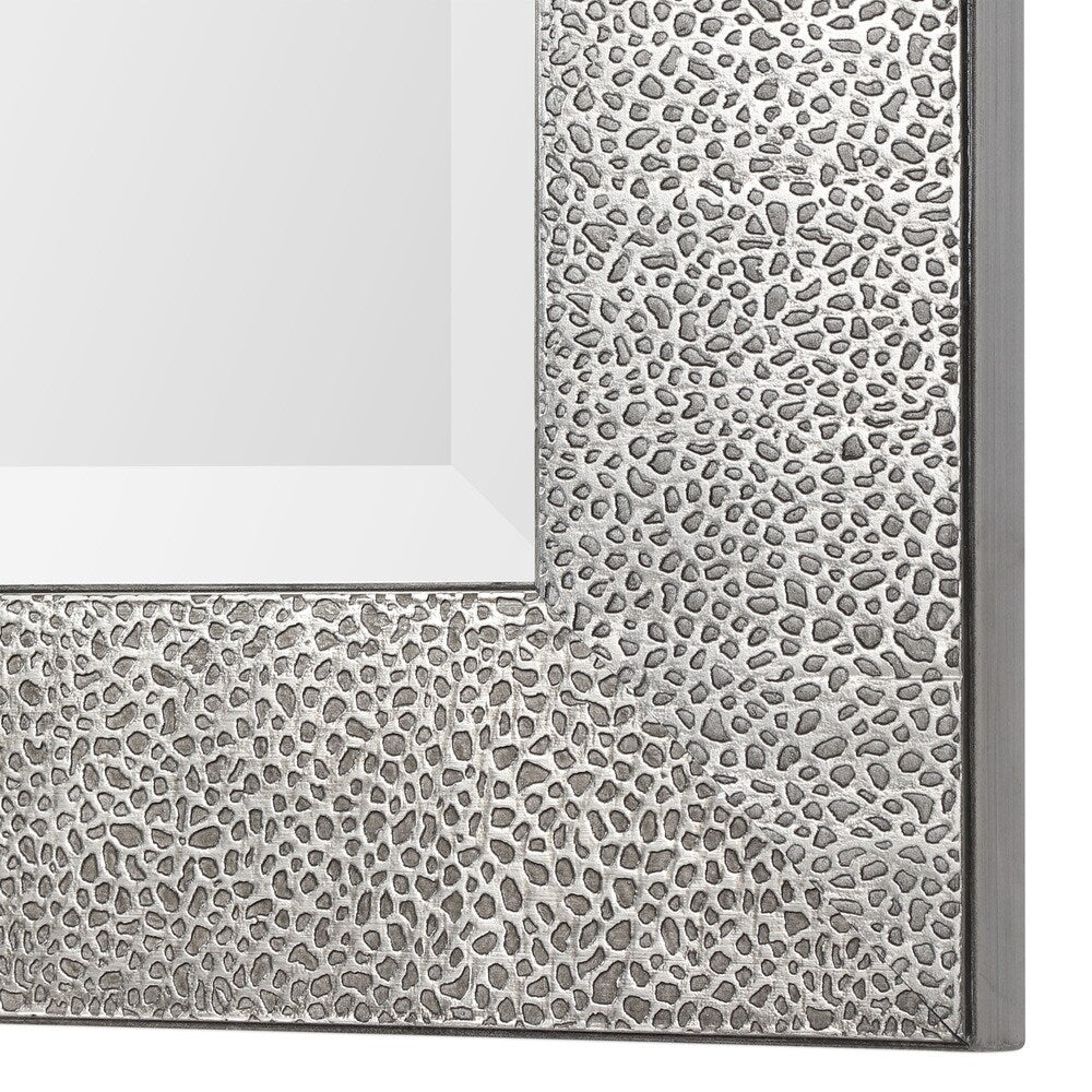Uttermost Tulare Metallic Silver Wall Mirror - 24x48x1